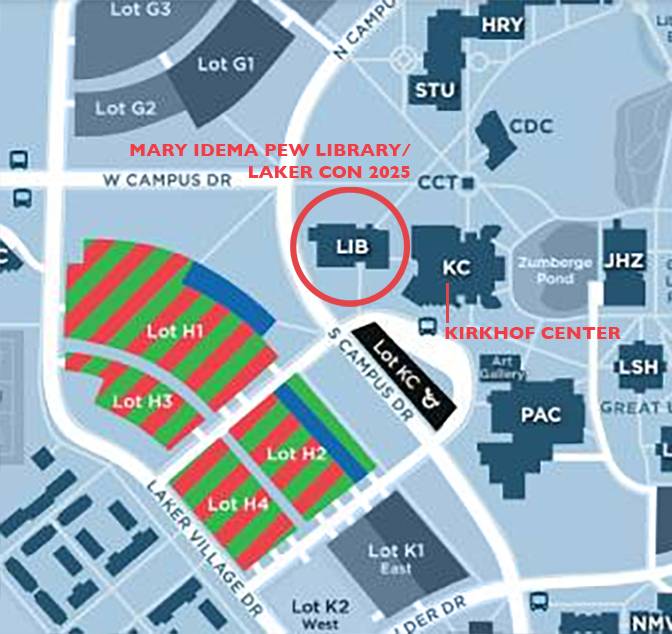 Map to H Parking